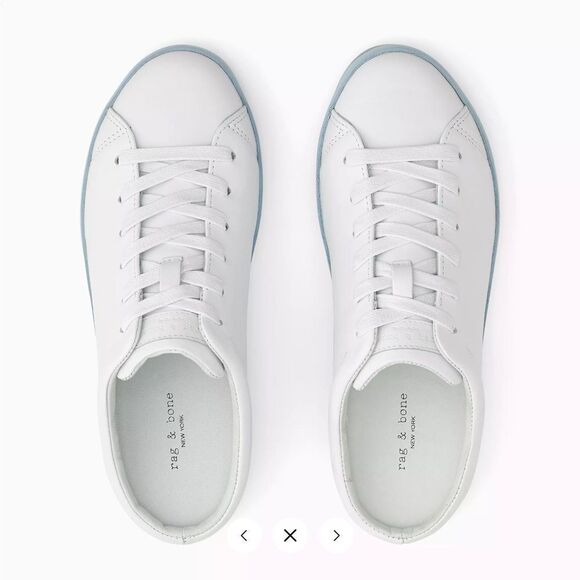 NWT Rag & bone RB1 MULE White/Chambray size 11 - Picture 8 of 9
